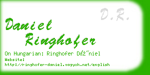 daniel ringhofer business card